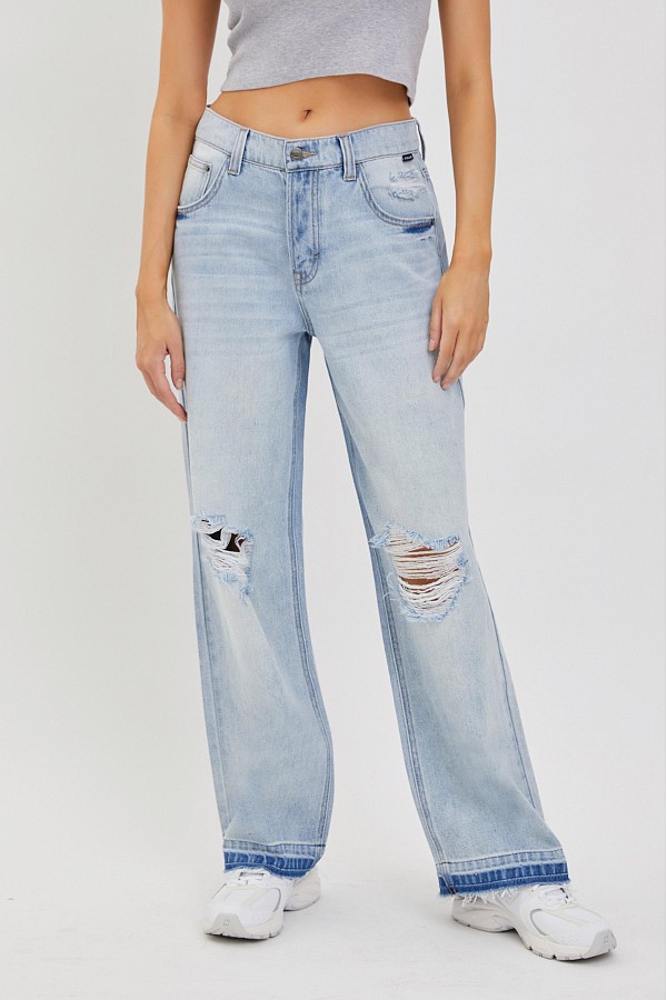 The Vintage Low Jean with Released Hem